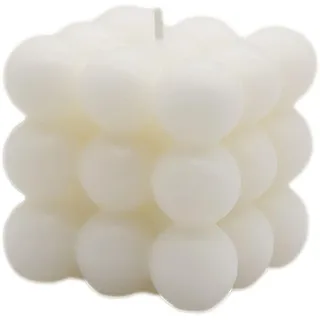 MEYENG Bubble Candle | Nachhaltige Kerze Aus Rapswachs | Bubble Candle Creme | Vegane Deko-Kerze In Würfelform | Handgemacht | Natürliche Duftkerze | Wundervolles Unikat