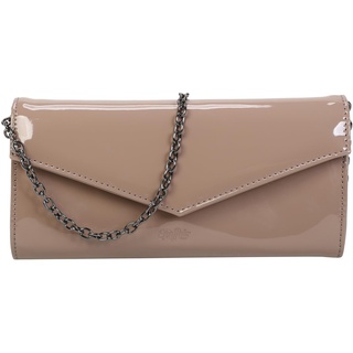 Buffalo Damen Secco Patent Taupy Clutch, One Size