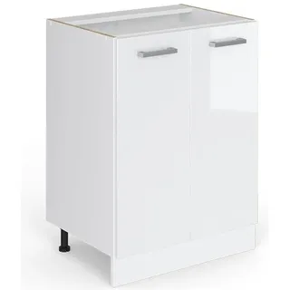 Vicco Unterschrank Küchenfront R-Line 59,2 x 71,3 cm Weiß Hochglanz