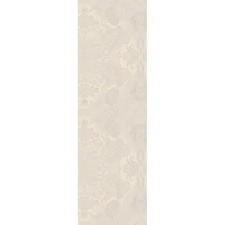 GARNIER-THIEBAUT Tischläufer MILLE ISAPHIRE PARCHEMIN 55 x 180 cm 100% Baumwolle
