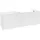 Waschbeckenunterschrank 160 x 55 cm Glossy White
