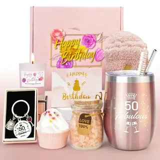 Epessa 50. Geschenke für Frauen, 50. Geburtstagsgeschenk | Lustige Geschenk Frauen, Geburtstag Geschenkset für Mama, Ehefrau, Tante, beste Freundin oder Lehrerin