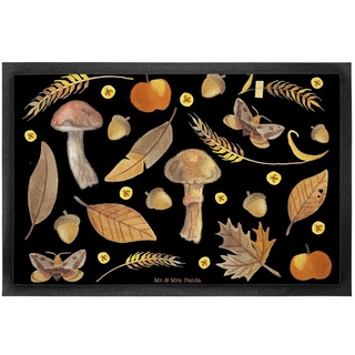 Fußmatte Herbst - Geschenk, Blatt, Natur, positive Botschaft, Geschenk Natur, Mr. & Mrs. Panda, Höhe: 0.6 mm Ø 0 cm x 60 cm x 40 cm x 0.6 mm
