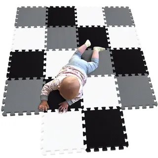 MQIAOHAM® 18 Stücke Baby puzzelmatten für Babys spielmatte Kinder puzzlematte Teppich G301018-101104112