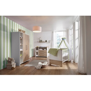 Schardt 3-tlg. Babyzimmer Eco Plus mit 2-türigem Kleiderschrank, weiss
