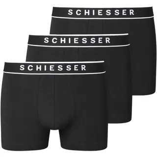 SCHIESSER Herren 3 PACK Boxershorts Bio Baumwolle Multipack - Gr.: 8