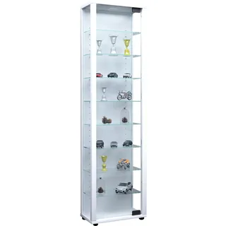 VCM Standvitrine Edana Maxi 33 x 18 x 115 cm Weiß