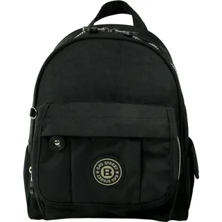 Bag Street Crinkle Nylon Rucksack Schwarz