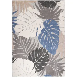 Sanat Floral Outdoor Outdoor-Teppich 60 x 110 cm Beige/Blau