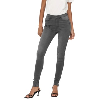 Only Damen Jeans onlROYAL HIGH SK DNM JEANS BJ312 Skinny Fit Grau Hoher Bund Reißverschluss M - L 30