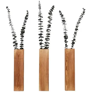 GarveeMore Hängedekoration 2Pack Wandpflanzgefäße Hängende Holz Wandvase Dekoration SchlafzimmerW