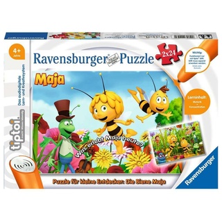 Ravensburger tiptoi 00047 - Puzzle für kleine Entdecker: Die Biene Maja / 2x24 Teile Puzzle von Ravensburger ab 4 Jahren