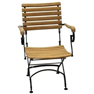 Zebra Technologies Florence Gartenstuhl 66 x 65 x 90 cm schwarz klappbar