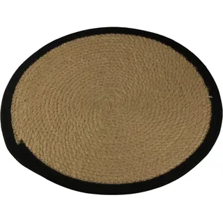 AM Design Platzset Tischset, (Set, 3-St), aus Jute, Ø 38 cm beige