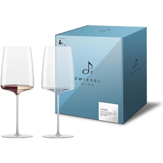 Zwiesel Glas Weinglas kraftvoll & würzig Simplify (2-er Set), in Handarbeit mundgeblasene Weingläser, hochwertige Tritan®-Kristallgläser für Wein (Art.-Nr. 122054)