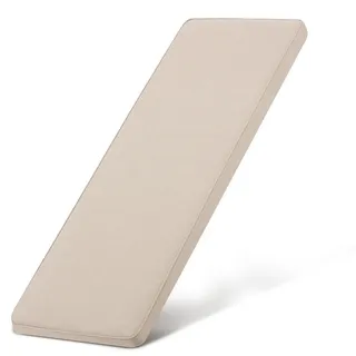 Beautissu Bankauflage 100 x 48 x 5 cm beige 1 St.
