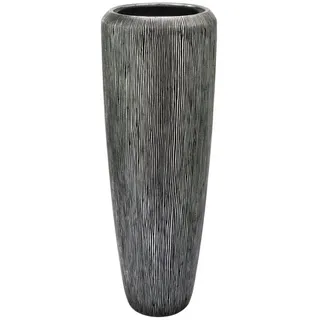 Flingora Bodenvase Esmee, mit Einsatz - Pflanzvase - Indoor - Silber - Höhe 97 cm silberfarben Ø 34 cm x 97 cm