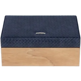 Windrose Wood Schmuckkasten blau