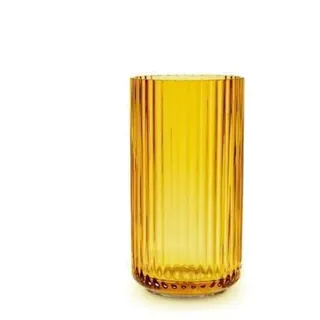 Lyngby Porcelæn Vase H15.5 cm Lyngby aus mundgeblasenem Glas zeitlos, gelb