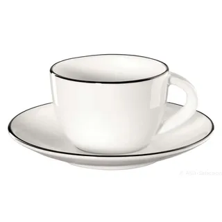 Asa Selection Espressotasse mit Untertasse 0,07 l Schwarz 2 St.