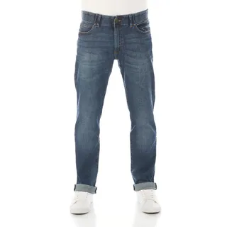 Lee Herren Jeans Extreme Motion Straight Fit Maddox Normaler Bund Reißverschluss W 36 L 34