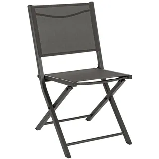 BIZZOTTO Gartenstuhl 48 x 56 x 83 cm grau