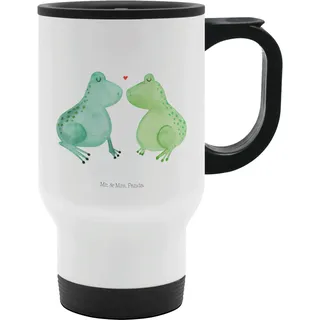 Mr. & Mrs. Panda Thermobecher Frosch Liebe - Geschenk, Pärchen, Freundin, Geschenk Hochzeit, Edelstahlbecher, Liebesbeweis, Tasse zum Mitnehmen,