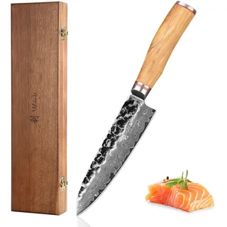 Wakoli Santokumesser 17 cm Olivenholzgriff