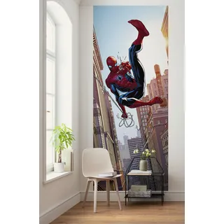 KOMAR Vlies Fototapete Marvel Spider-Man Swinging Bunt
