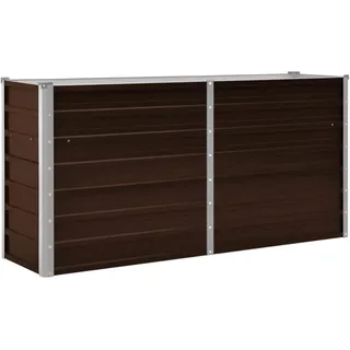 vidaXL Garten-Hochbeet verzinkter Stahl rechteckig 120 x 80 x 45 cm