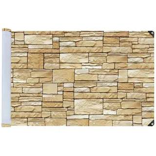 Maximex Sichtschutz Mauer 500 x 85 cm Mehrfarbig Polyethylen 2 St.