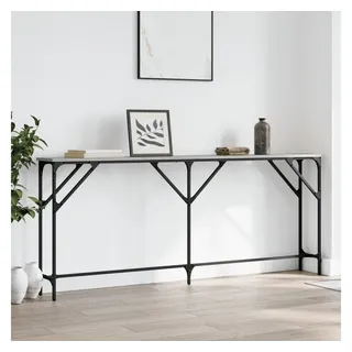 vidaXL Konsolentisch 180x23x75 cm Grau