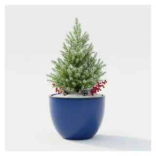 Teramico Pflanzkübel Keramik Pflanzgefäß Eggpot, Royal Blau, Ø 48 cm, Steinzeug handgeferti, 100% Frostfest blau