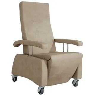 Devita Relaxsessel Lutra easy Relax elektrisch 1 St 80 x 100 x 80 cm Beige mit Rollen