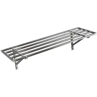 Robuste Wandregale, Edelstahl, schwebende Regale für Garage, Geschäft, Schuppen, Keller, Lagerorganisation
