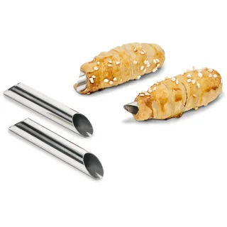 Tchibo - 4 Schaumrollenformer - silber