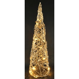 Weihnachtspyramide LED Pyramide Weihnachten Leuchtpyramiden Weihnachtskegelbaum Weihnachtsbaum Tannenbaum Kegel beleuchtet Weihnachten Lichterkegel Weihnachtsdeko Deko Beleuchtung, 60x18x18 cm