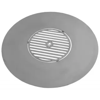 CookKing 222406 Rostfreie Grillplatte Grillrost für Feuerschale 102 cm mit Rost