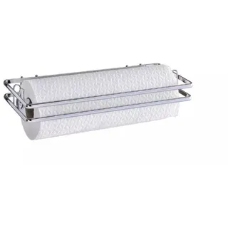 WENKO Küchenrollenhalter Halter Küchenrolle Küche, (Spar-Set, 1-St., elegant praktisch), kein Bohren notwendig silberfarben