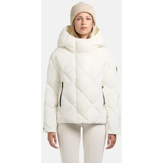 khujo Steppjacke Lilian Damen Winterjacke mit Karo-Steppung weiß S (36)