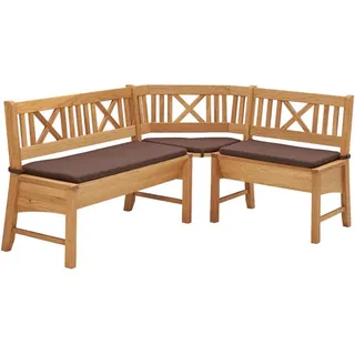 58 aufm Kessel Eckbank, Wildeiche Braun, Holz, 179x139 cm, Esszimmer, Bänke, Eckbänke