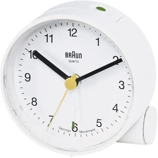 Braun 66004 Quarz Wecker Weiß Alarmzeiten 1