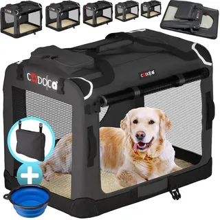 Cadoca® Cadoca Tiertransportbox XXXL 101 x 70 x 70 cm Anthrazit