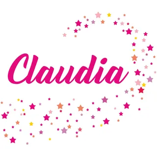 WANDTATTOO Türaufkleber selber gestalten - individuell Mädchen - personalisiert mit Wunschtext - Name Sternenschweif Namensaufkleber - Sterne - Kinderzimmer Wohnzimmer Schlafzimmer Küche Badezimmer