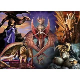 Bluebird Puzzle Puzzle Anne Stokes - Dragon Fellowship, Puzzleteile