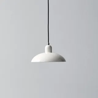 Fritz Hansen Kaiser idell 6631-P 1-flg. 13,5 cm rund weiß / Chrom