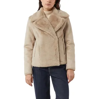 Comma Fake Fur-Jacke im Materialmix - 36