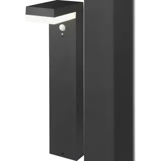 Sygonix Außenstandleuchte Metall 50,0 cm inkl. Bewegungsmelder schwarz