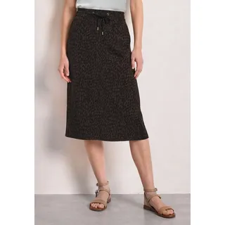 STREET ONE Sommerrock Damen Animalprint Braun 32