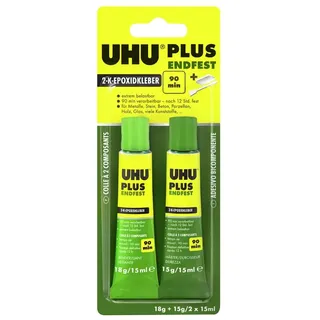 UHU Zweikomponentenkleber plus endfest 33 g